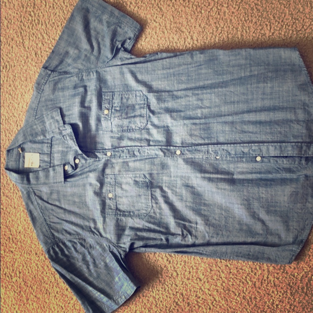 Blue button up